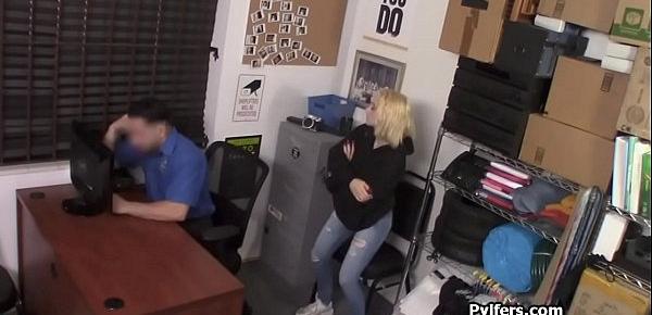  Huge teen boobies bouncing at office while getting pounded